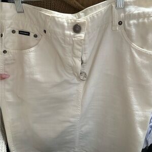 Dolce & Gabbana Cream and White Skirt